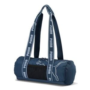 Puma Logo Commute Blue Dual Handle Mini Barrel Duffel Bag